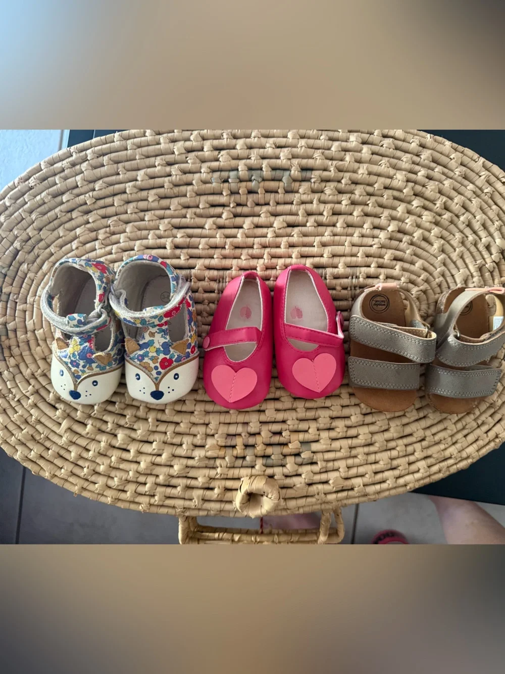 lot of 3 infant shoes Baby Boden Leather Fox + Wonder Nation Sandals + Maryjane